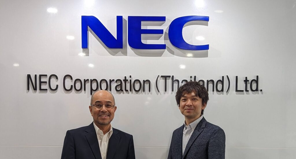 インタビュー風景（１）NECコーポレーション（タイランド）栗原社長、SPEEDA ASEAN Japan Desk 藤田勇一