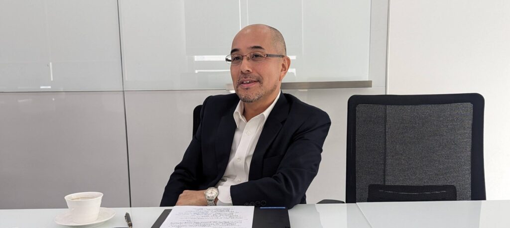 インタビュー風景（３）NECコーポレーション（タイランド）栗原社長