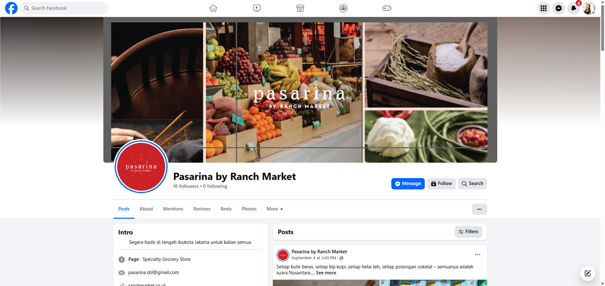 image of Pasarina by Ranch Market website