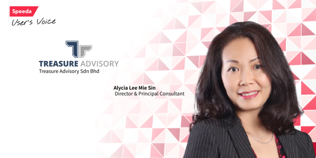 Banner for Testimonial interview from Alycia Lee Mie Sin, Director & Principal Consultant of Treasure Advisory,