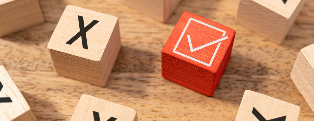 image of making decision with data